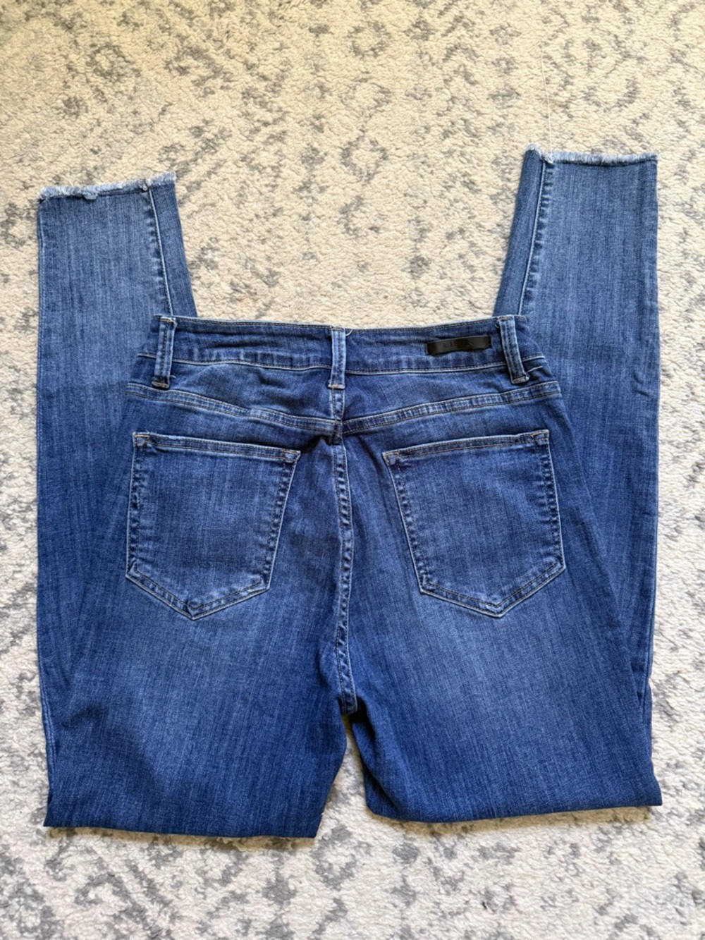 RISEN high rise skinny Jeans with Subtle Distress - Picture 9 of 10